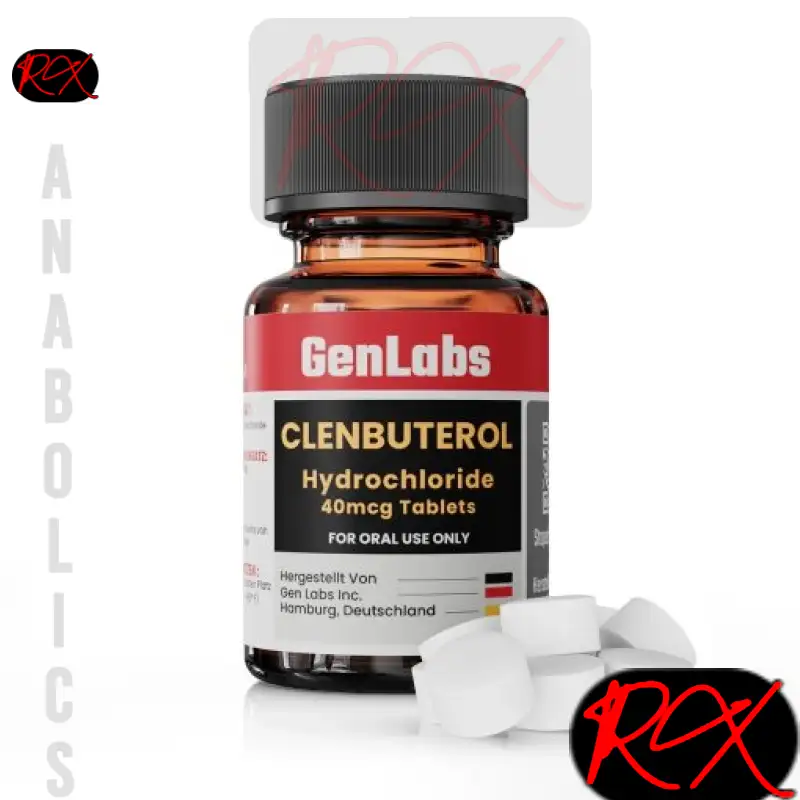 CLENBUTEROL HYDROCHLORIDE 40MCG / PER TAB – 100 TABLETS – GENLABS