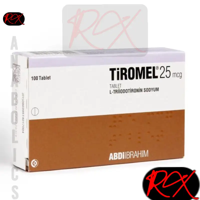 T3 TIROMEL ( LIOTHYRONINE SODIUM ) 25MCG PER TABLET [ 100 TABLETS BOX ] – ABDI IBRAHIM PHARMA