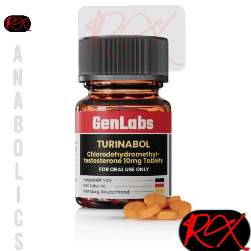 TURINABOL (4-CHLORODEHYDROMETHYL TESTOSTERONE) 10MG / PER TAB – 100 TABLETS – GENLABS