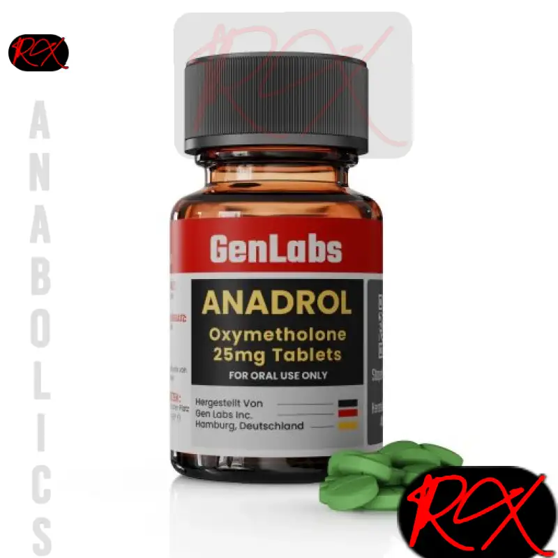 ANADROL 25 (OXYMETHOLONE) – 25MG / PER TAB – 200 TABLETS – GENLABS