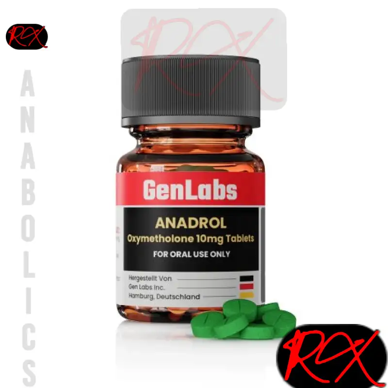 ANADROL 10 (OXYMETHOLONE) – 10MG / PER TAB – 100 TABLETS – GENLABS