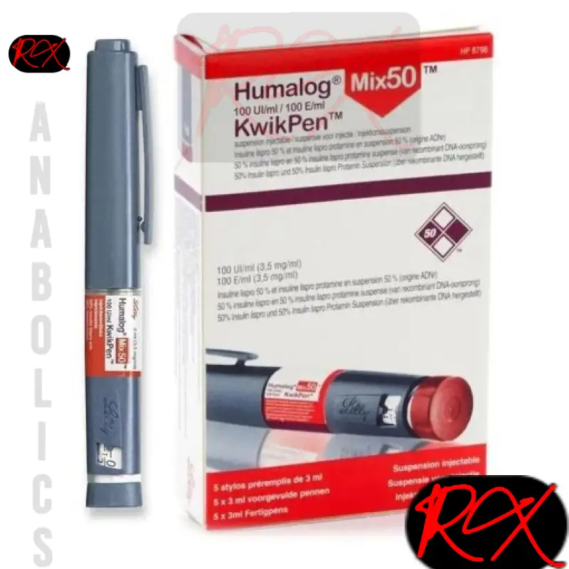 HUMALOG MIX50 (1 INSULIN PEN ) KWIKPEN – 100IU – LILLY ( WITH PEN NEEDLES)