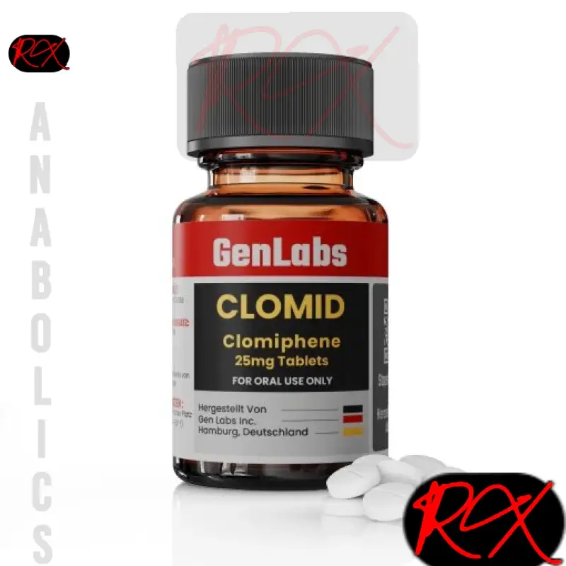 CLOMID (CLOMIPHENE CITRATE) 25MG / PER TAB – 200 TABLETS – GENLABS