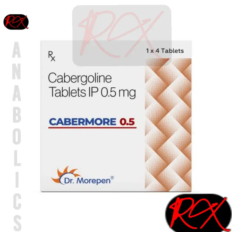 CABERMORE 0.5 ( CABERGOLINE TABLETS ) 0.5MG / PER TAB [ 4 TABLET PACK] – DR MOREPEN