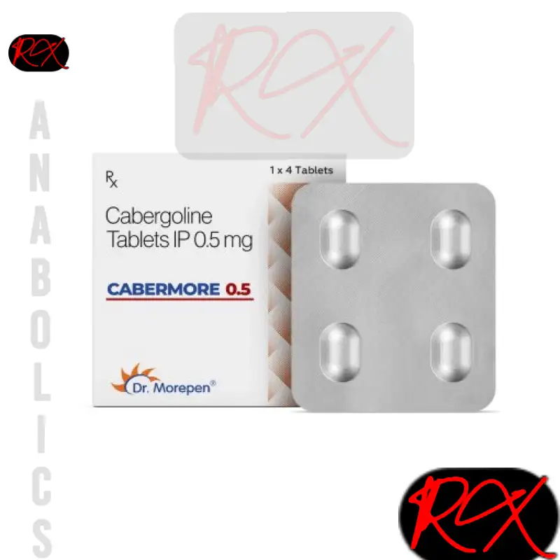 CABERMORE 0.5 ( CABERGOLINE TABLETS ) 0.5MG / PER TAB [ 4 TABLET PACK] – DR MOREPEN