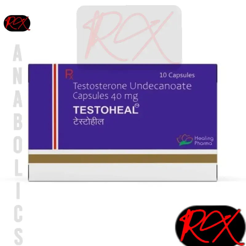 TESTOSTERONE UNDECANOATE CAPSULES ( TESTOHEAL ) – 40MG / PER CAPSULE [10 CAPSULES]- HEALING PHARMA