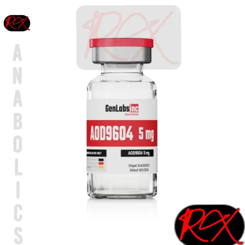 AOD 9604 – 5MG VIAL (WITH BACTERIOSTATIC WATER)– GENLABS