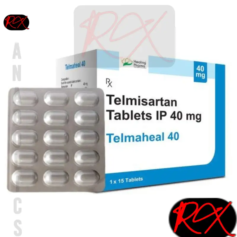 TELMISARTAN (TELMAHEAL) 40MG / PER TAB – [15 TABLETS FOIL] STRIP- HEALING PHARMA