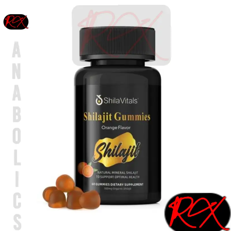 SHILAJIT GUMMIES ( 500MG ORGANIC SHILAJIT ) [60 GUMMIES – ORANGE FLAVOR – SHILAVITALS