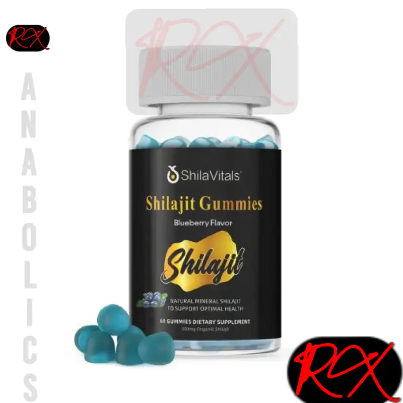 SHILAJIT GUMMIES ( 500MG ORGANIC SHILAJIT ) [60 GUMMIES – BLUEBERRY FLAVOR – SHILAVITALS