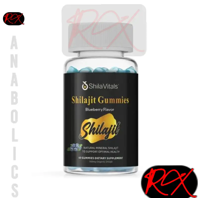 SHILAJIT GUMMIES ( 500MG ORGANIC SHILAJIT ) [60 GUMMIES – BLUEBERRY FLAVOR – SHILAVITALS