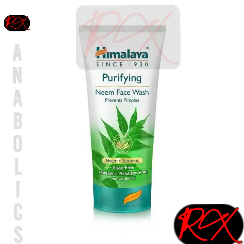 PURIFYING NEEM FACE WASH (SOAP-FREE) – HIMALAYA [NEEM ● TURMERIC 150ML] + FREE GIFT: TOOTHPASTE 80G