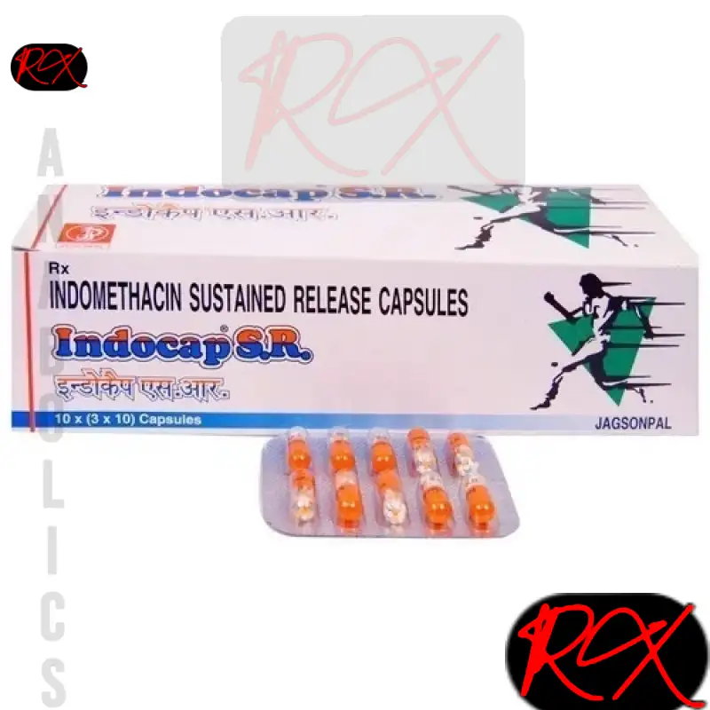 INDOCAP SR (INDOMETHACIN – SUSTAINED RELEASE) 75MG / PER TAB – [10 TABLETS] – JAGSONPAL PHARMACUETICALS LTD